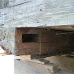 Butt end in mortise trench